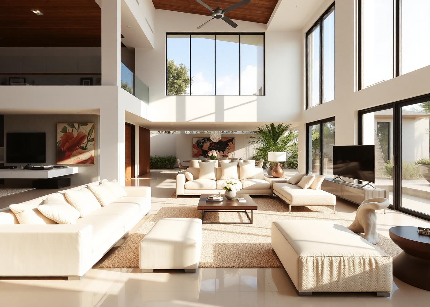 Interior de casa contemporânea